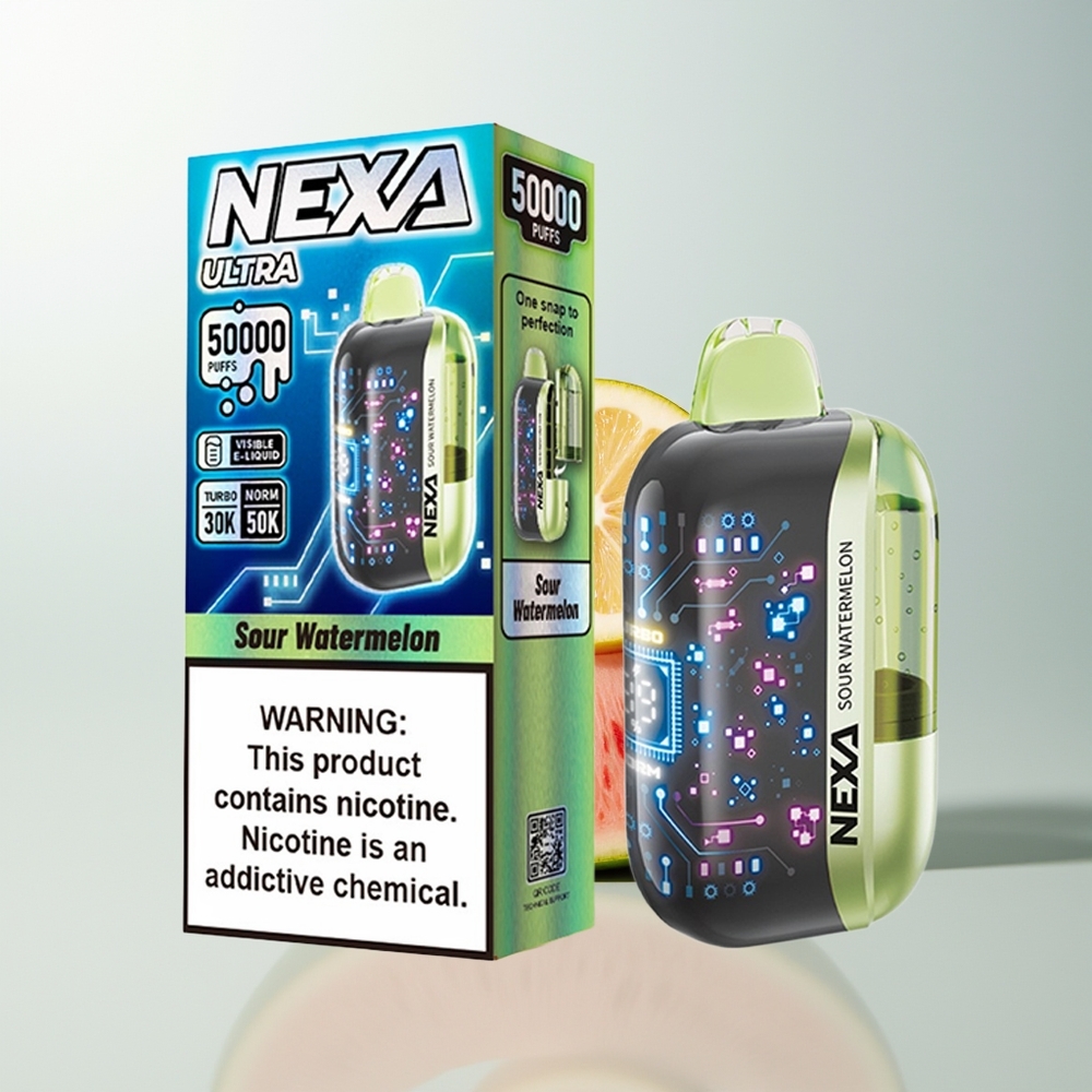 NEXA Ultra 50000 Puffs Jednokratna Vape Kisela Lubenica 20ml 800mAh