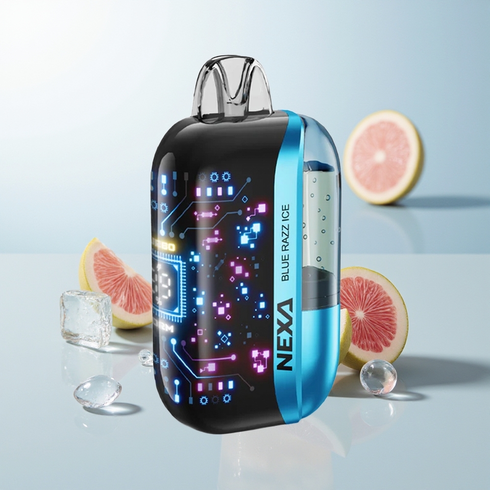 NEXA Ultra 50000 Pufova Jednokratna Vape Plavi Jagoda Led s 20ml Punjenja i 800mah Baterijom