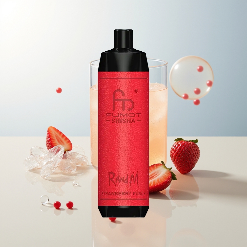 RandM Fumot Shisha 10000 Puffova Jednokratna Vape Jagoda Punch 18ml 850mAh