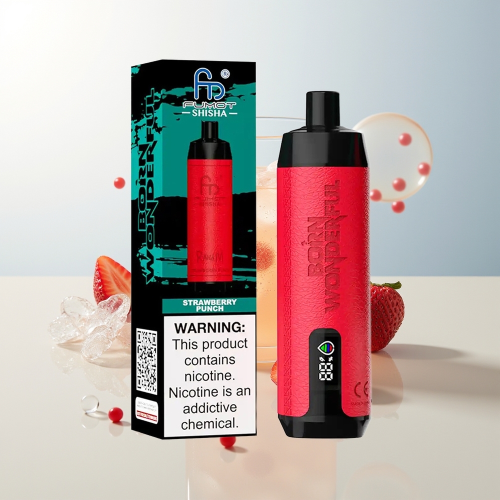 RandM Fumot Shisha 10000 Puffova Jednokratna Vape Jagoda Punch 18ml 850mAh