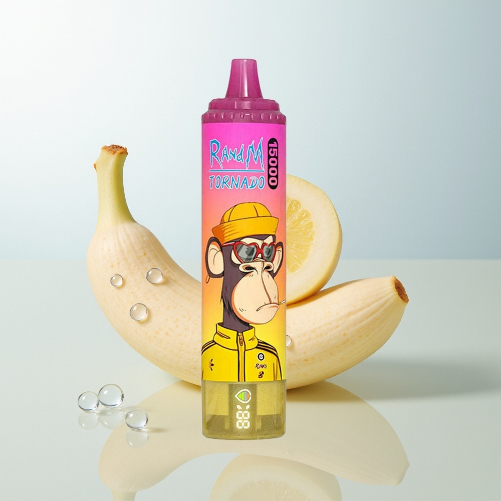 RandM Fumot Tornado 15000 Puffs 25ml Banana Ledenjak Jednokratna Vape
