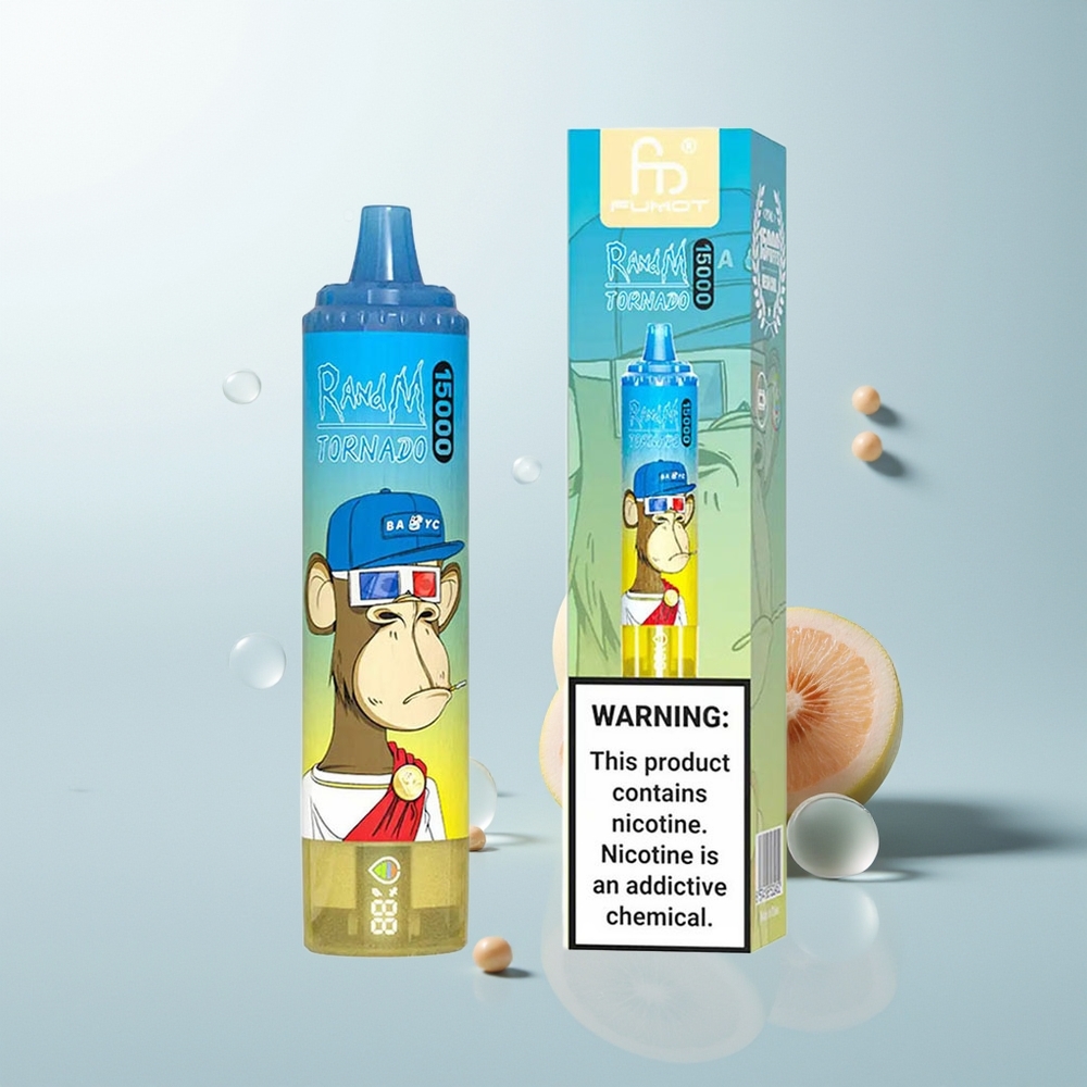 RandM Fumot Tornado 15000 Puffs 25ml Jednokratna Vape Gospodin Plavi