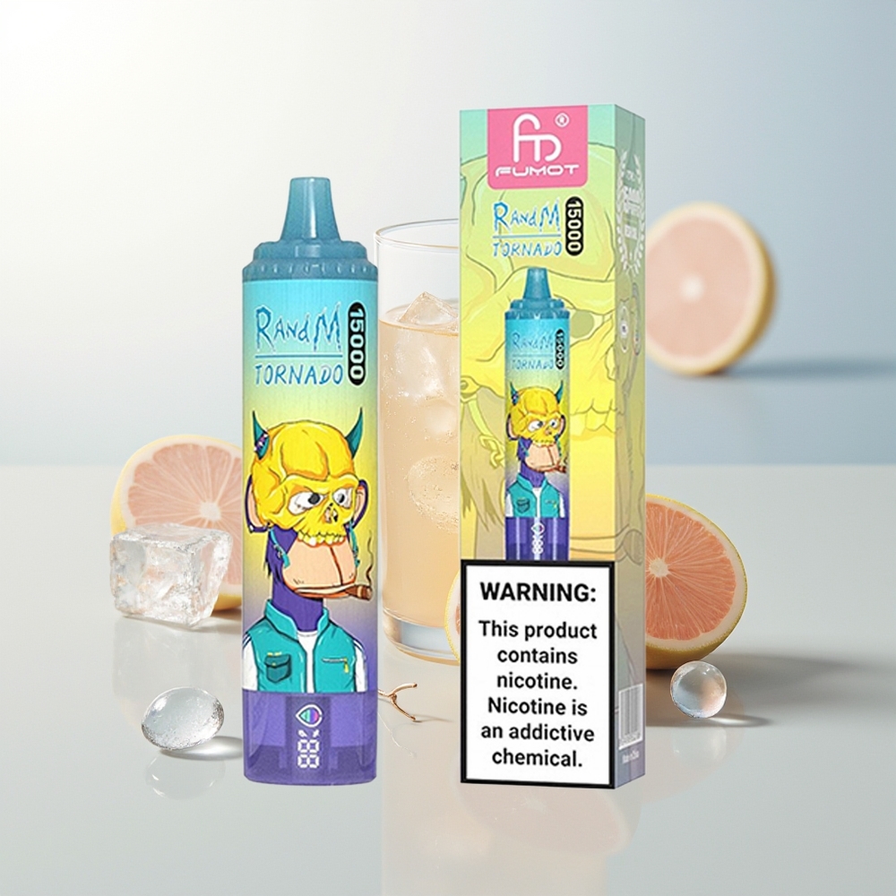 RandM Fumot Tornado 15000 Puffs 25ml Ledena Grožđe Jednokratna Vape