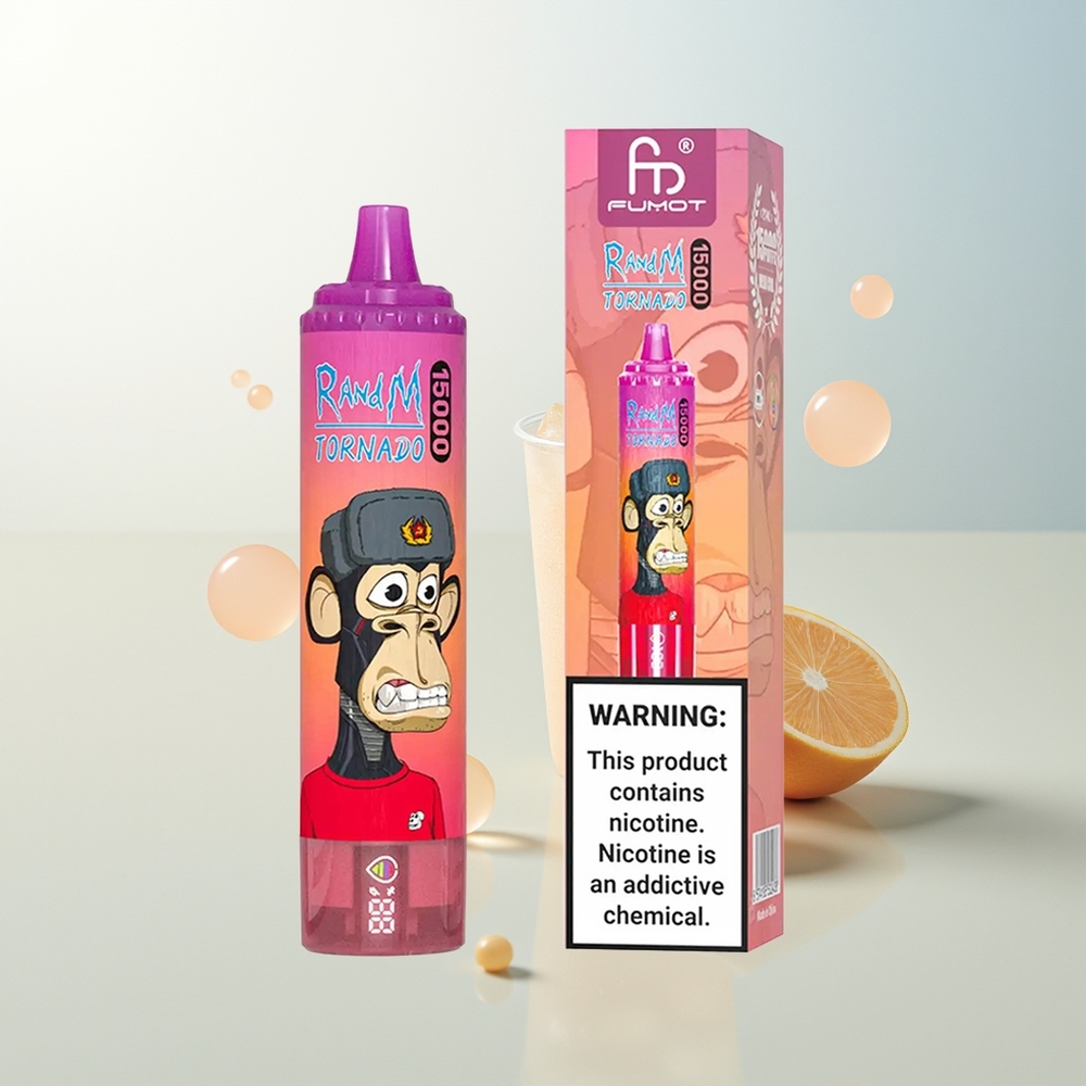 RandM Fumot Tornado 15000 Puffs Jednokratna Vape Zmajevo Voće 25ml USB-C