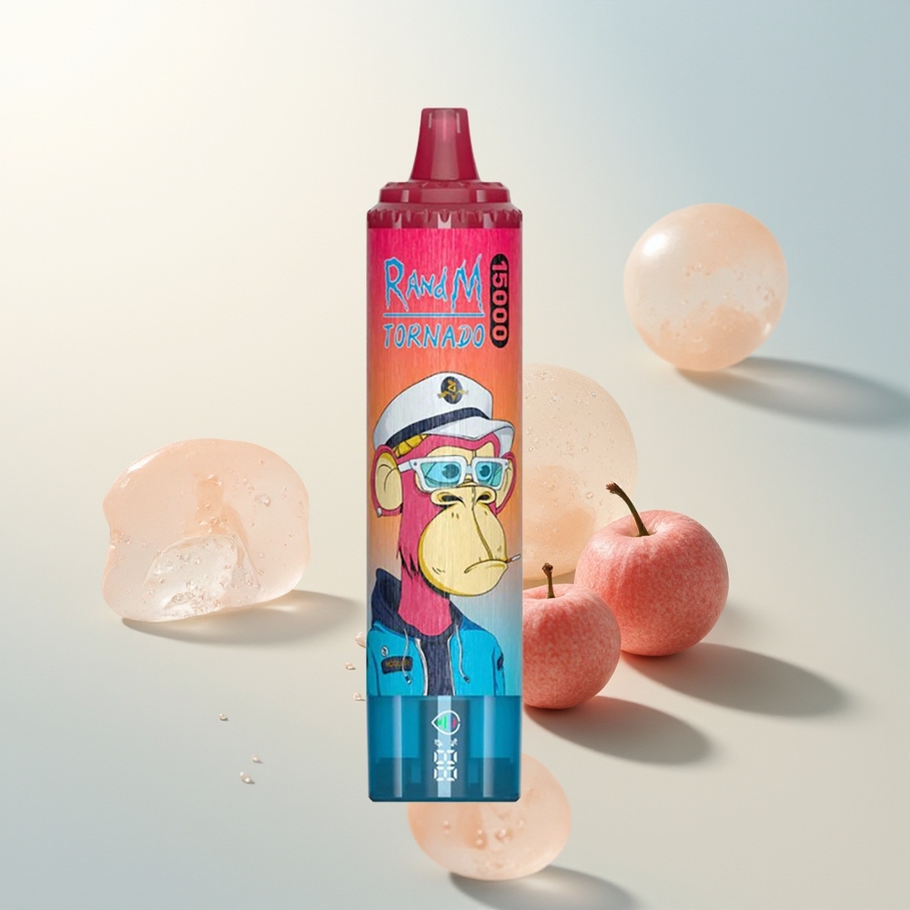 RandM Fumot Tornado 15000 Puffs Trešnja (Cherry) LCD Tip-C Punjenje