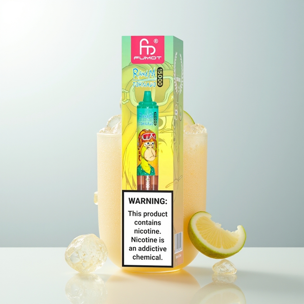 RandM Fumot Tornado 15000 Puffs USB-C Ananas Led Jednokratna Vape