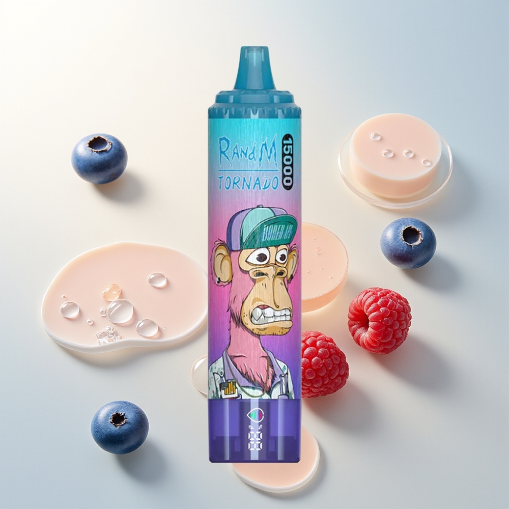 RandM Fumot Tornado 15000 Pufova Jednokratna Vape Borovnica Malina 25ml LCD