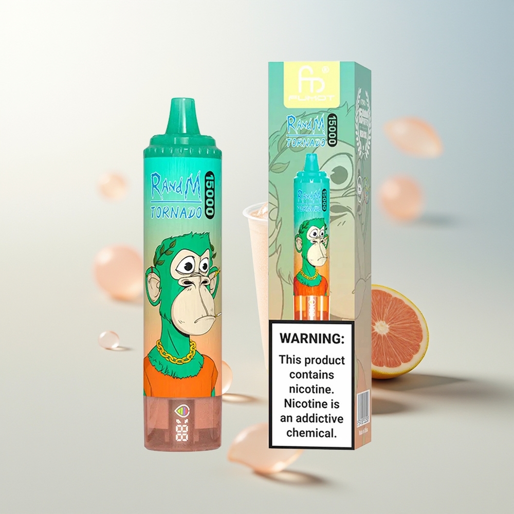RandM Fumot Tornado 15000 Pufova Trostruka Jagoda 25ml LCD