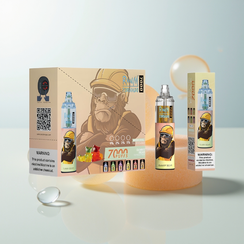 RandM Fumot Tornado 7000 Medvjedić Pufovi 14 ML E-tekućina RGB Svjetlo