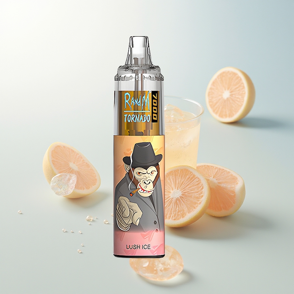 RandM Fumot Tornado 7000 Puffova Lush Led Jednokratna Vape s 14 ML E-tekućine i Mesh Coil