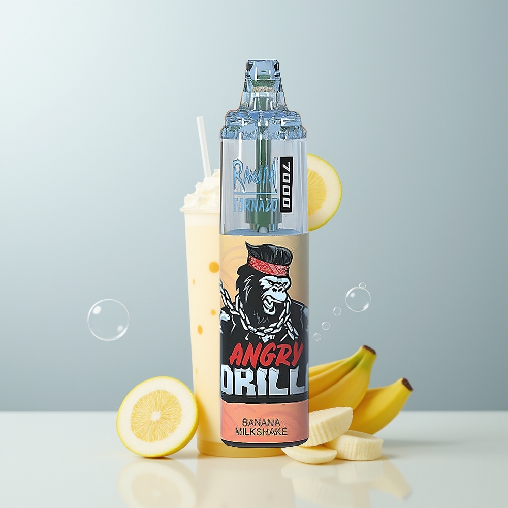 RandM Fumot Tornado 7000 Pufova Banana Milkshake 14 ML E-tekućina Mesh Coil