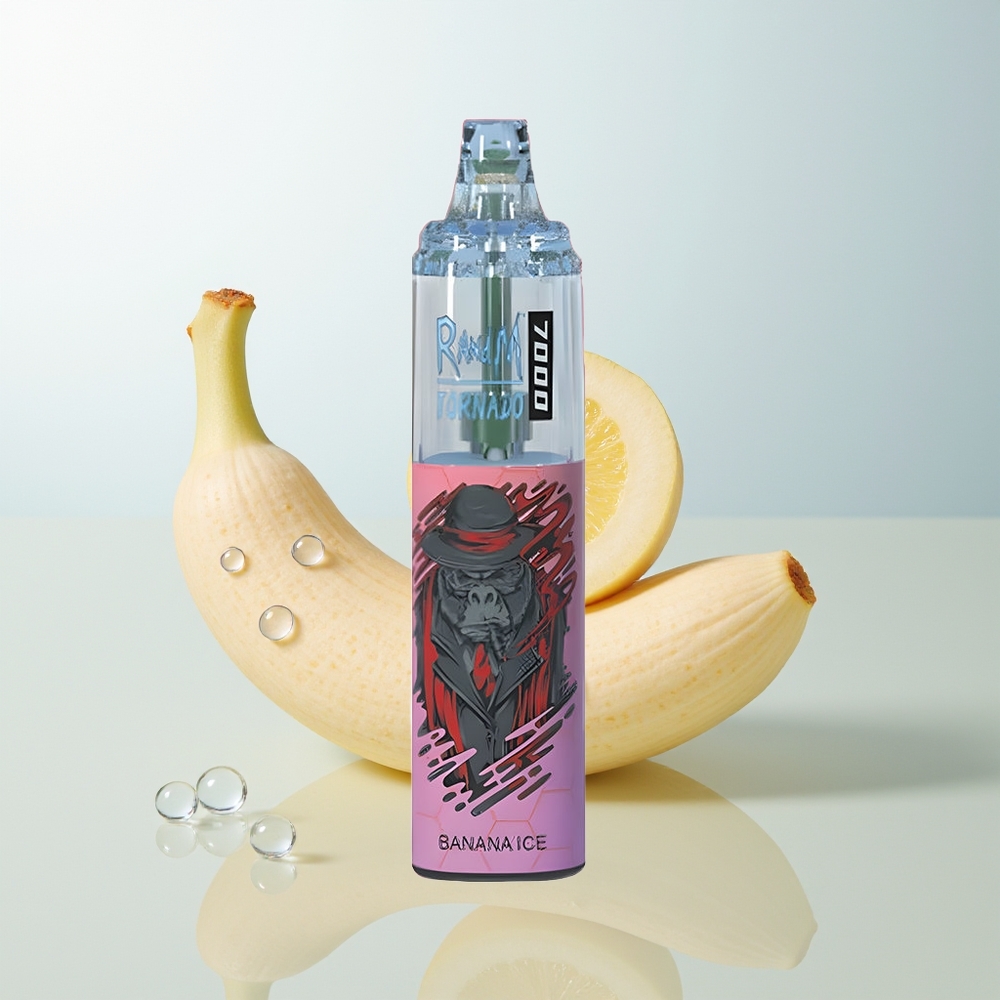 RandM Fumot Tornado 7000 Pufova Jednokratna Vape Banana Led (14ML Mesh Coil)