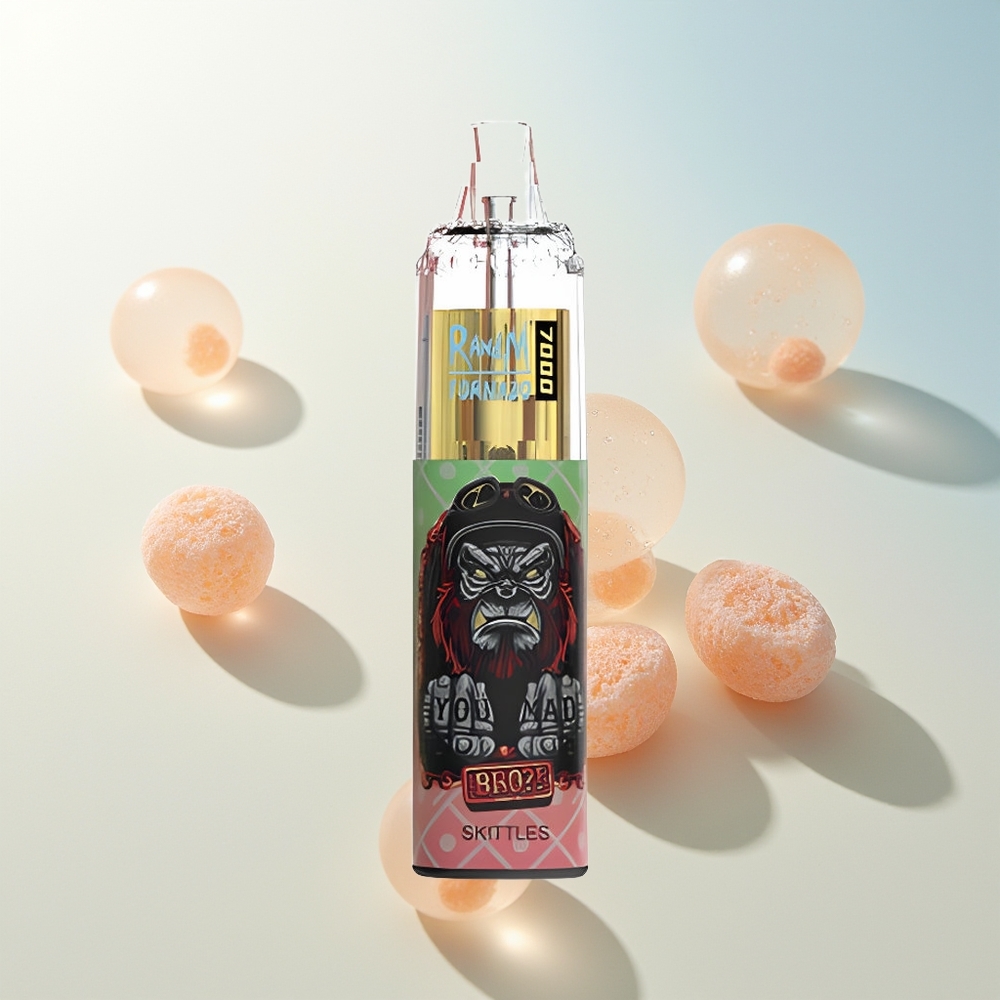 RandM Fumot Tornado 7000 Pufova Jednokratna Vape Skittles sa 14 ML Tekućine i Mesh Coil