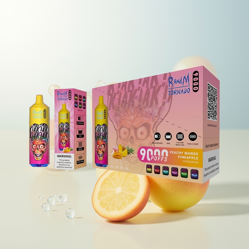 RandM Fumot Tornado 9000 Pufova Aromatična Kombinacija Breskva Ananas