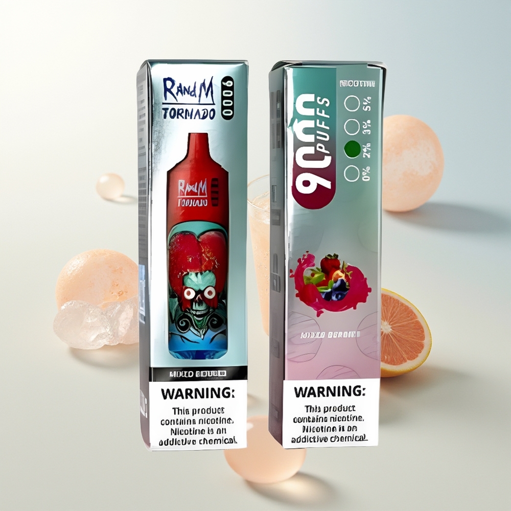 RandM Fumot Tornado 9000 Pufova Fruških Bobica s RGB Displayom