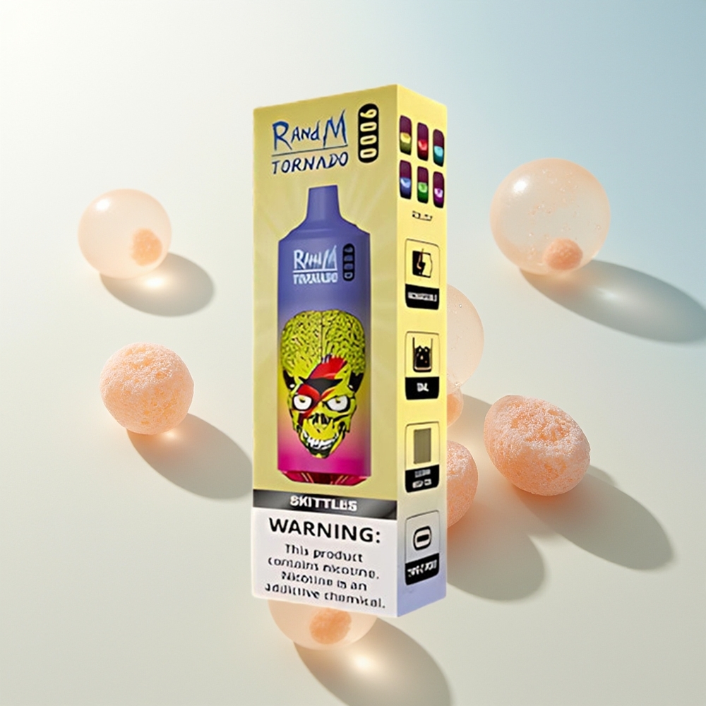 RandM Fumot Tornado 9000 Pufova Jednokratna Vape Skittles 850 mAh Punjenje