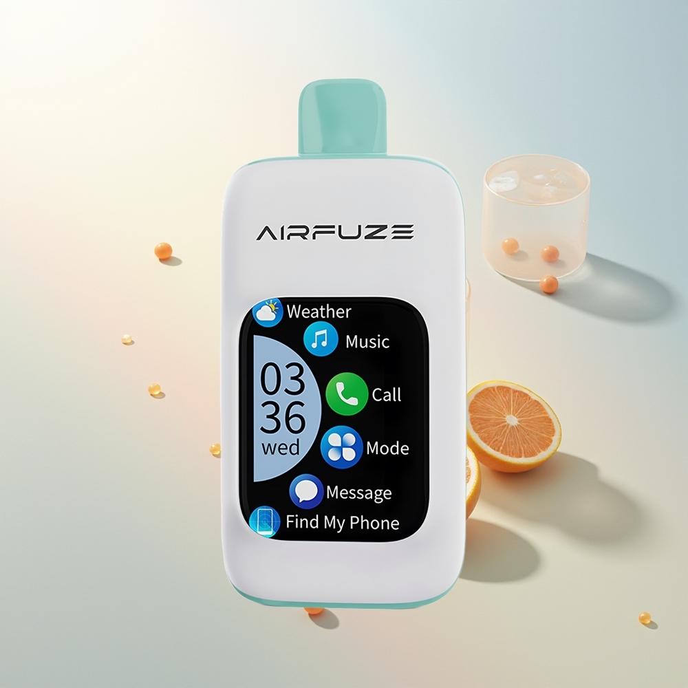 AirFuze Smart 30000 Pufova Jednokratna Vape Duga Voćna Eksplozija s TFT zaslonom i Type-C punjenjem