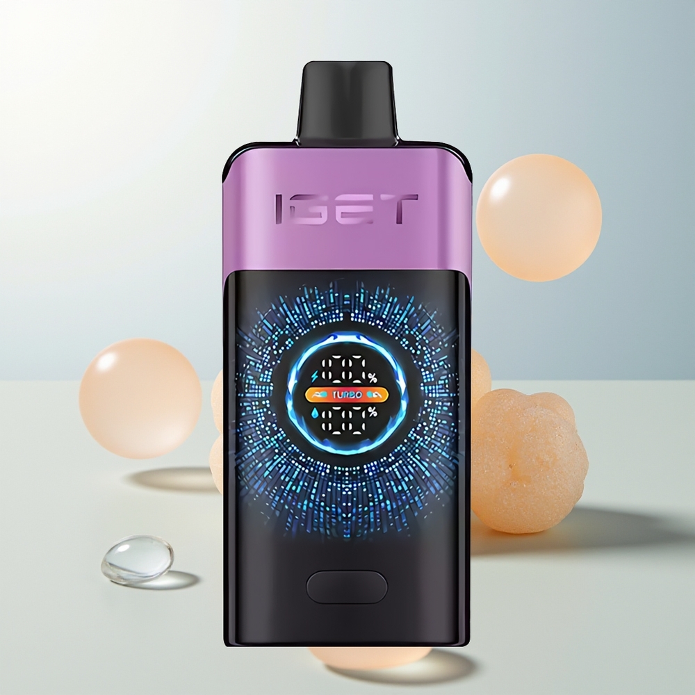 IGET ONE 12000 Puffs Jednokratna Vape Grožđe Chupa Chups 2700 mAh Zakrivljeni Ekran u Boji
