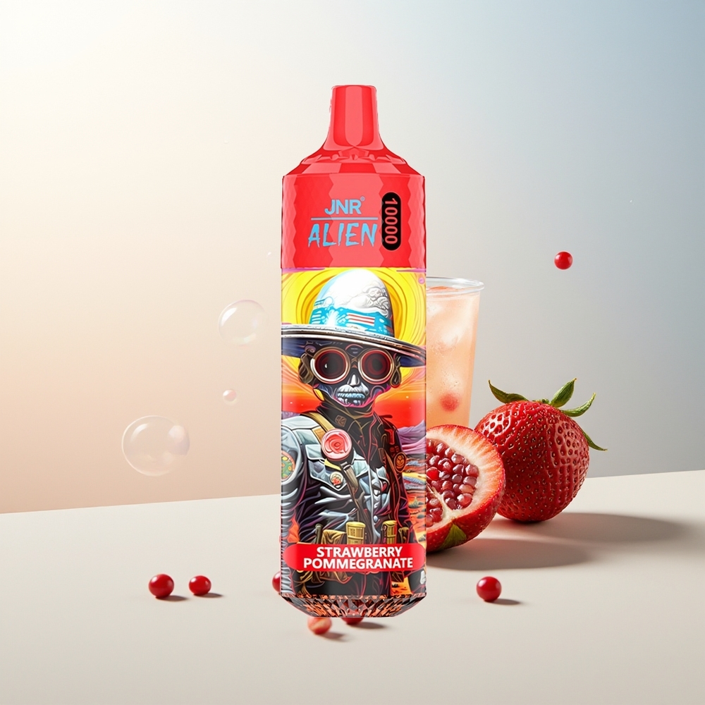 JNR Alien 10000 Puffs Jednokratna Vape Jagoda Nar 850mAh LED