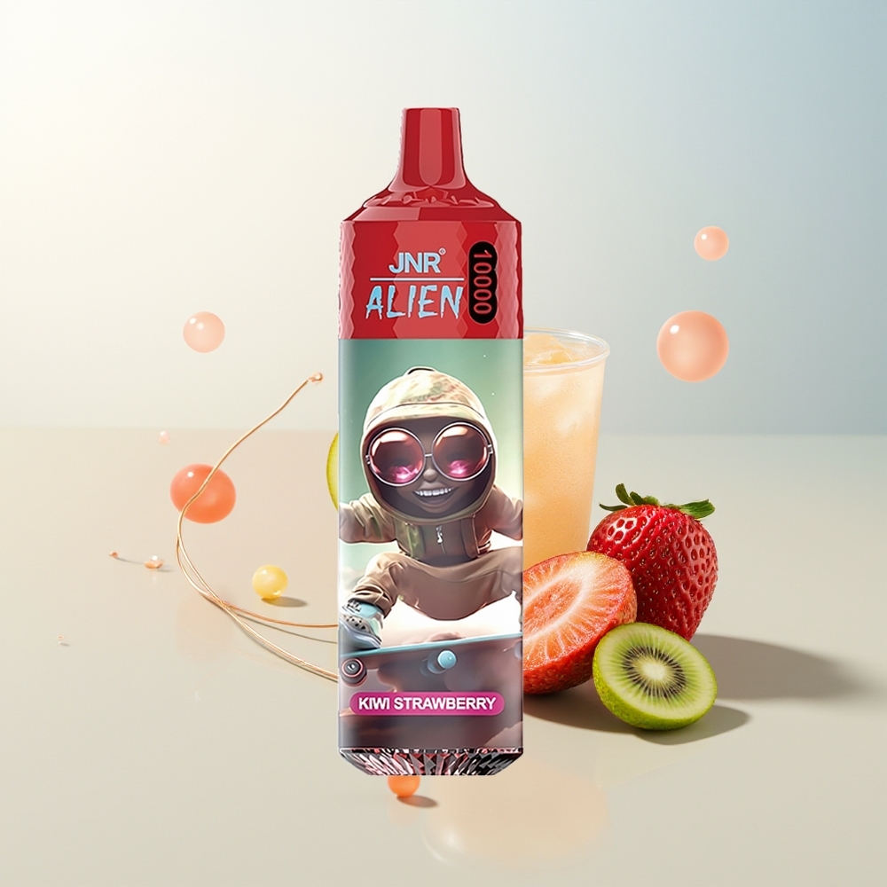 JNR Alien 10000 Puffs Jednokratna Vape Kivi Jagoda LED RGB