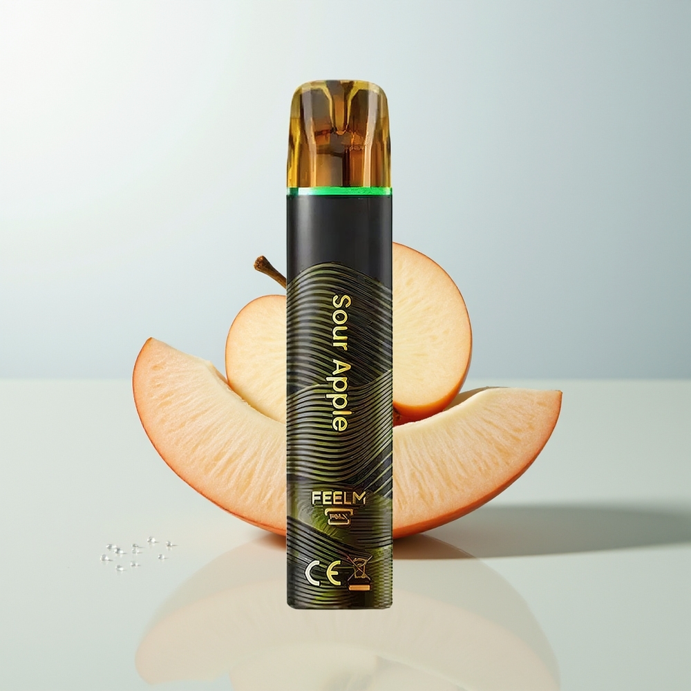 JNR Black&Golden 800+2% Puffs Jednokratna Vape Kisela Jabuka