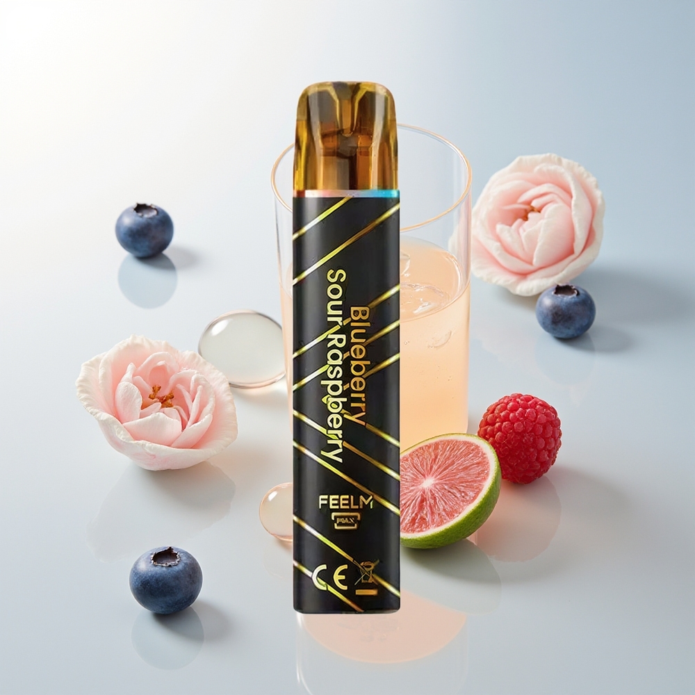 JNR Black&Golden 800 Pusta Jednokratna Vape Plava Jagoda-Kisela Malina 550mAh 2% Nikotina