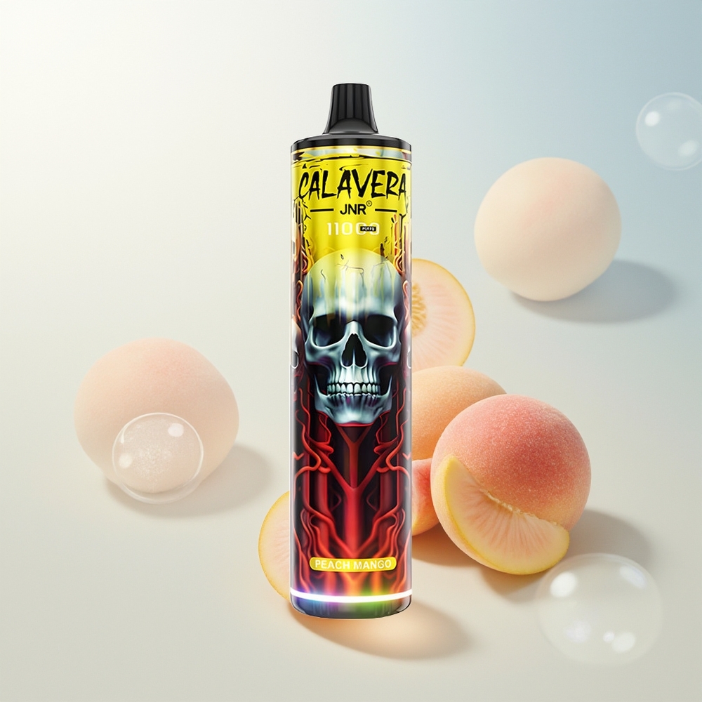 JNR Calavera 11000 Pufova Jednokratna Vape Breskva Mango s 21ml Tekućine i 850 mAh Baterijom