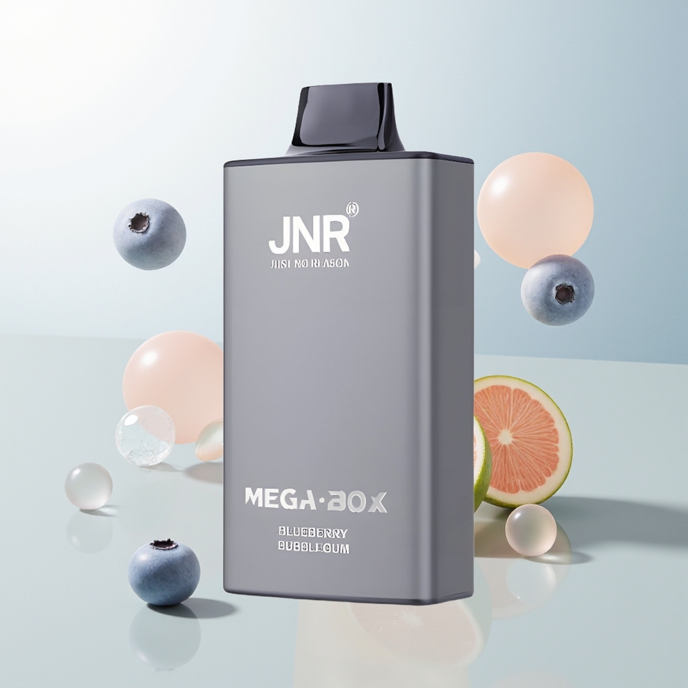 JNR Mega Box 25000 Pufova Jednokratna Vape Borovnica Bubblegum 30ml Dual Mesh