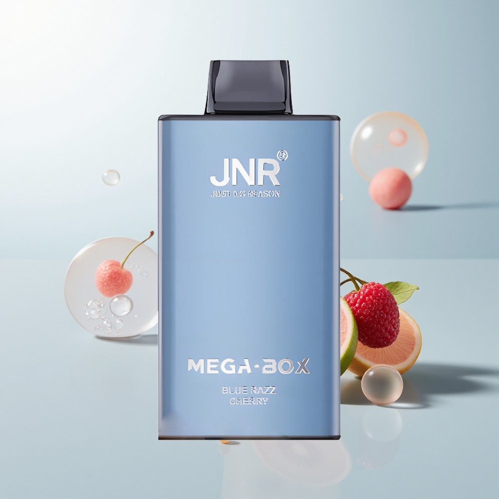 JNR Mega Box 25000 Pufova Jednokratna Vape Plava Malina Trešnja Dual Mesh Coil