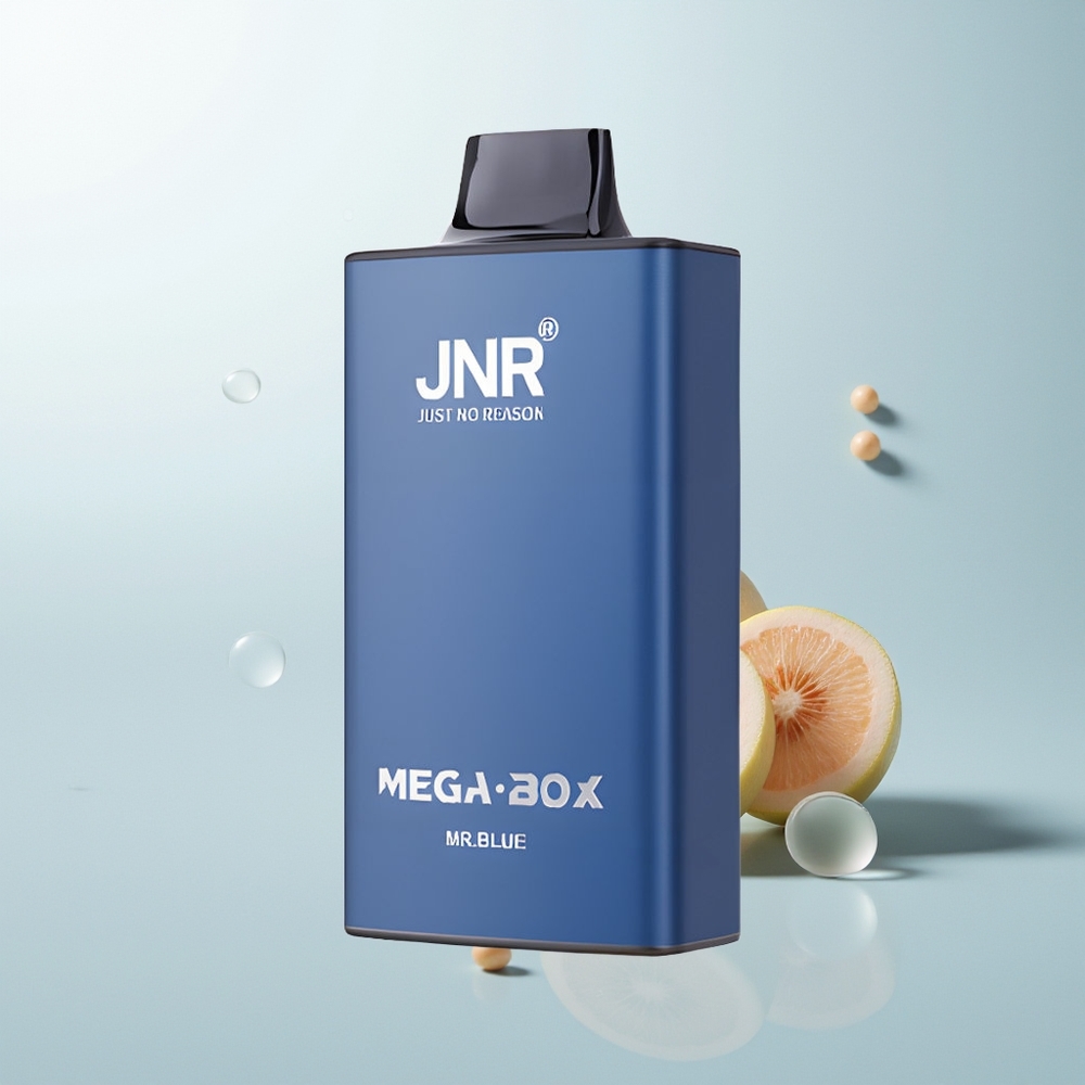 JNR Mega Box 25000 Pufova Jednokratna Vape Plavi s 30ml E-tekućine i Dual Mesh Coil